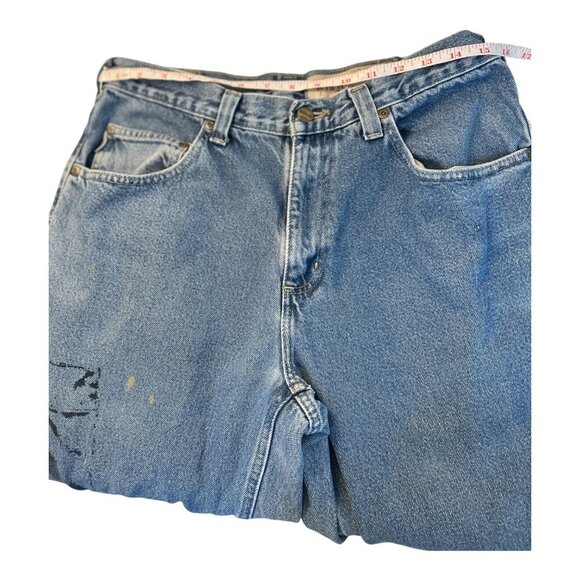 Carhartt Men's Relaxed Fit Denim Straight Jeans Medium Wash Size 32x34 - Picture 8 of 9